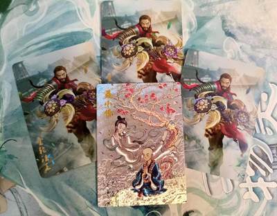 龙虎卡牌第四十九场 （无佣金，满120包邮，欢迎送拍，摩点开车） - 粗闪卡 昆仑万象 伟哥 - 聂小倩&宁采臣（附送武林志金轮法王3宫）