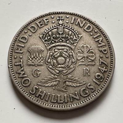 🌹外币初藏🌹🐯2025年第85场  每周二四六晚8️⃣点 接代拍 - 英国1947年两先令