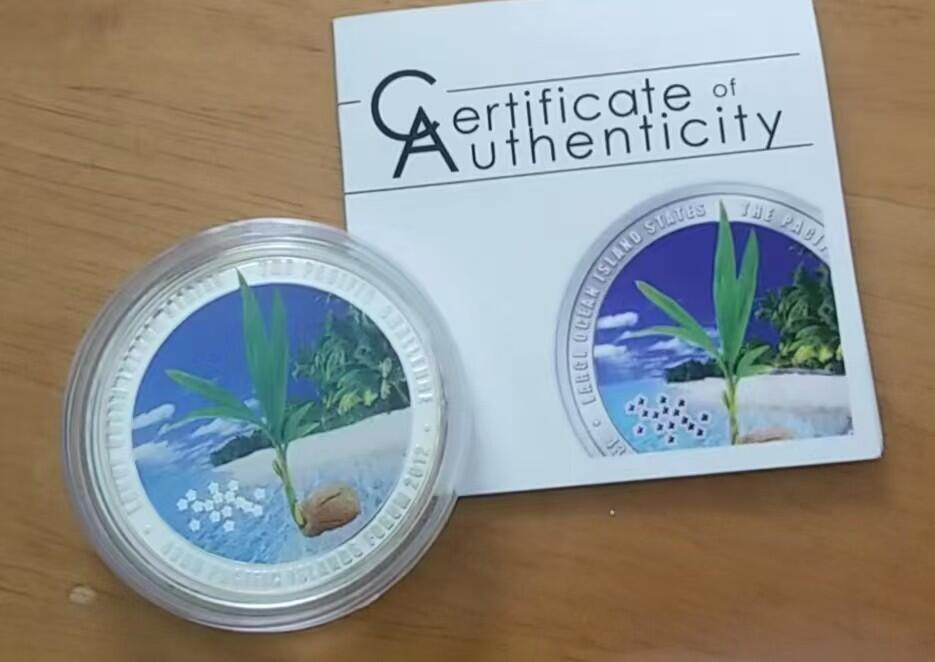 ❤️【币观天下】❤️ 第320期钱币拍卖- 2025.8.8周五晚上6点半场-长期征集拍品 库克2012年太平洋岛国论坛彩色银币带证书