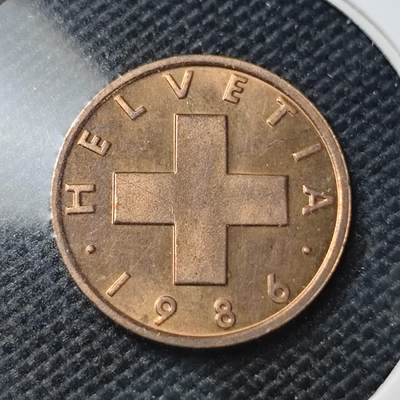 KK钱币收藏小铺 第317期 2月预留时间 周末发货 -  瑞士1分铜币好品