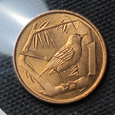 KK钱币收藏小铺 第317期 2月预留时间 周末发货 -  开曼群岛1分铜币 好品