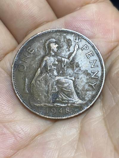 2025年第七十七场(总第一百零三场）外国好品散币(免佣金) - 英国🇬🇧1948年1便士(乔治六世第一版，印度皇帝版)