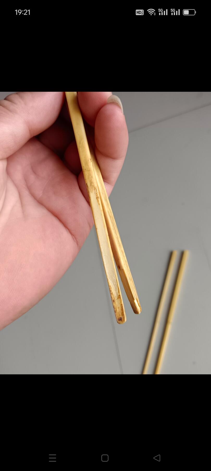 清代晚期牙筷子两双，包浆一流，非常难得，有很高的收藏价值，包老保真