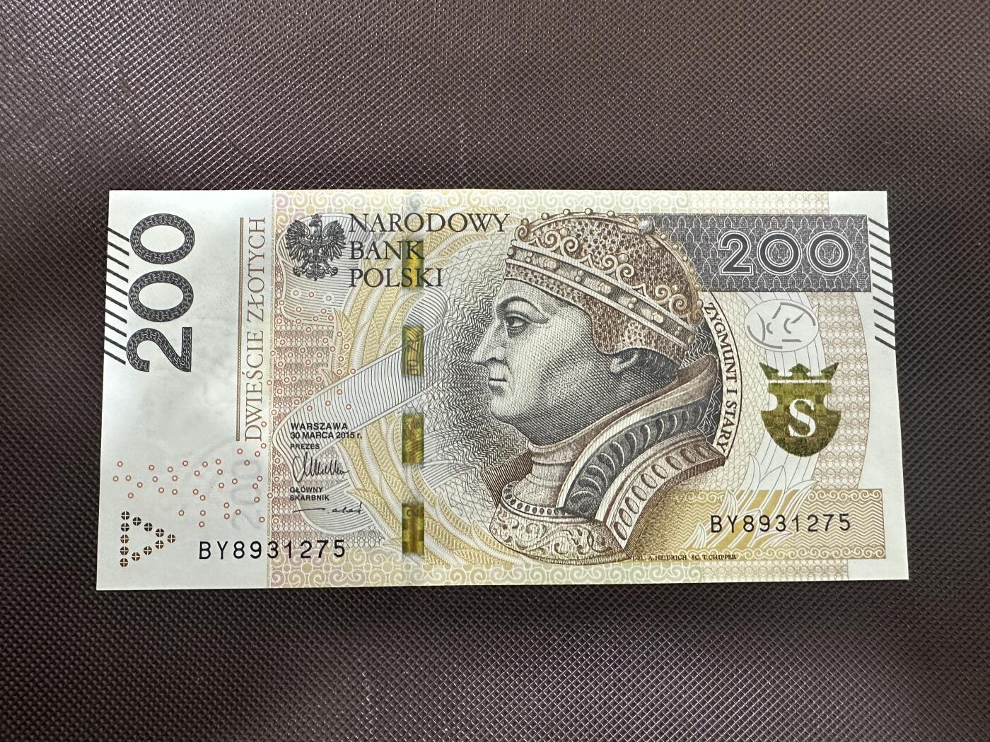 喜羊羊钱币收藏2025第8期(普品场) 波兰2015年200unc
