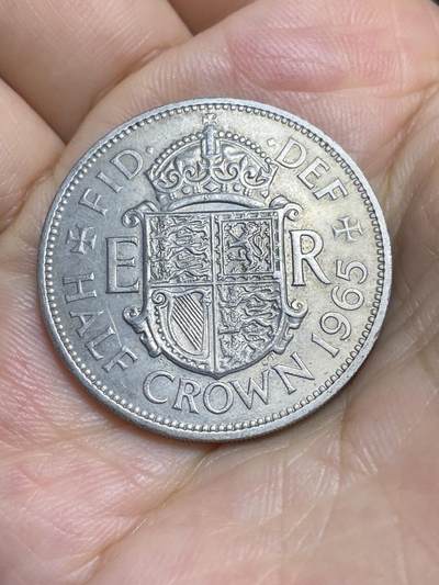 2025年第七十七场(总第一百零三场）外国好品散币(免佣金) - 英国🇬🇧1965年半克朗(伊丽莎白二世青年桂冠第二版)