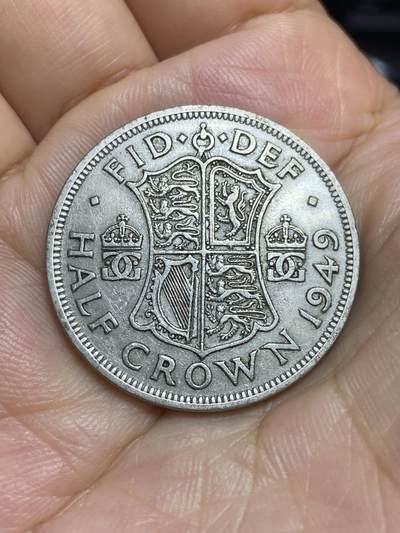 2025年第七十七场(总第一百零三场）外国好品散币(免佣金) - 英国🇬🇧1949年半克朗(乔治六世第三版，首发年)