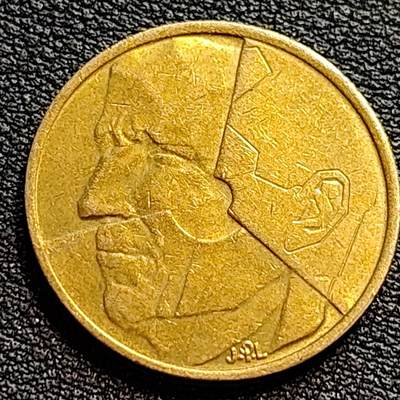 泉币菌-第73场-各国散币场 - 比利时早期5法郎铜币 分裂的人格
