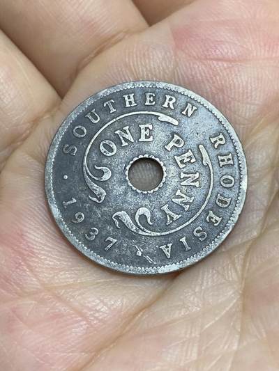2025年第七十七场(总第一百零三场）外国好品散币(免佣金) - 英属南罗得西亚1937年1便士(乔治六世第二版)