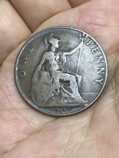 2025年第七十七场(总第一百零三场）外国好品散币(免佣金) - 英国🇬🇧1907年1便士(爱德华七世时期)