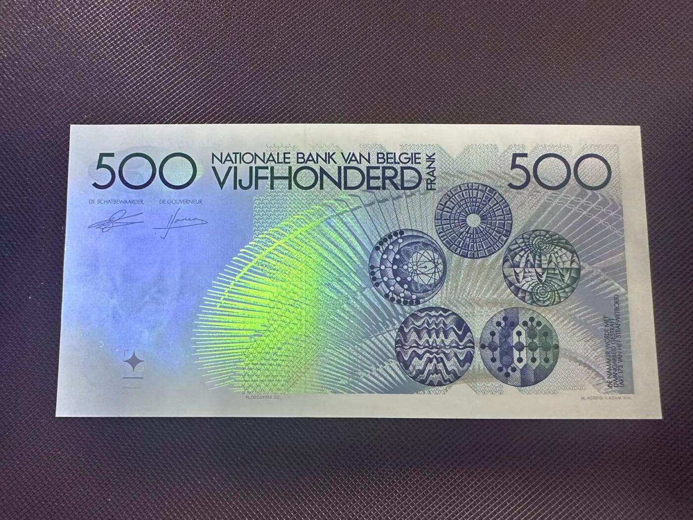 喜羊羊钱币收藏2025第8期(普品场) 比利时500法郎1982年500unc