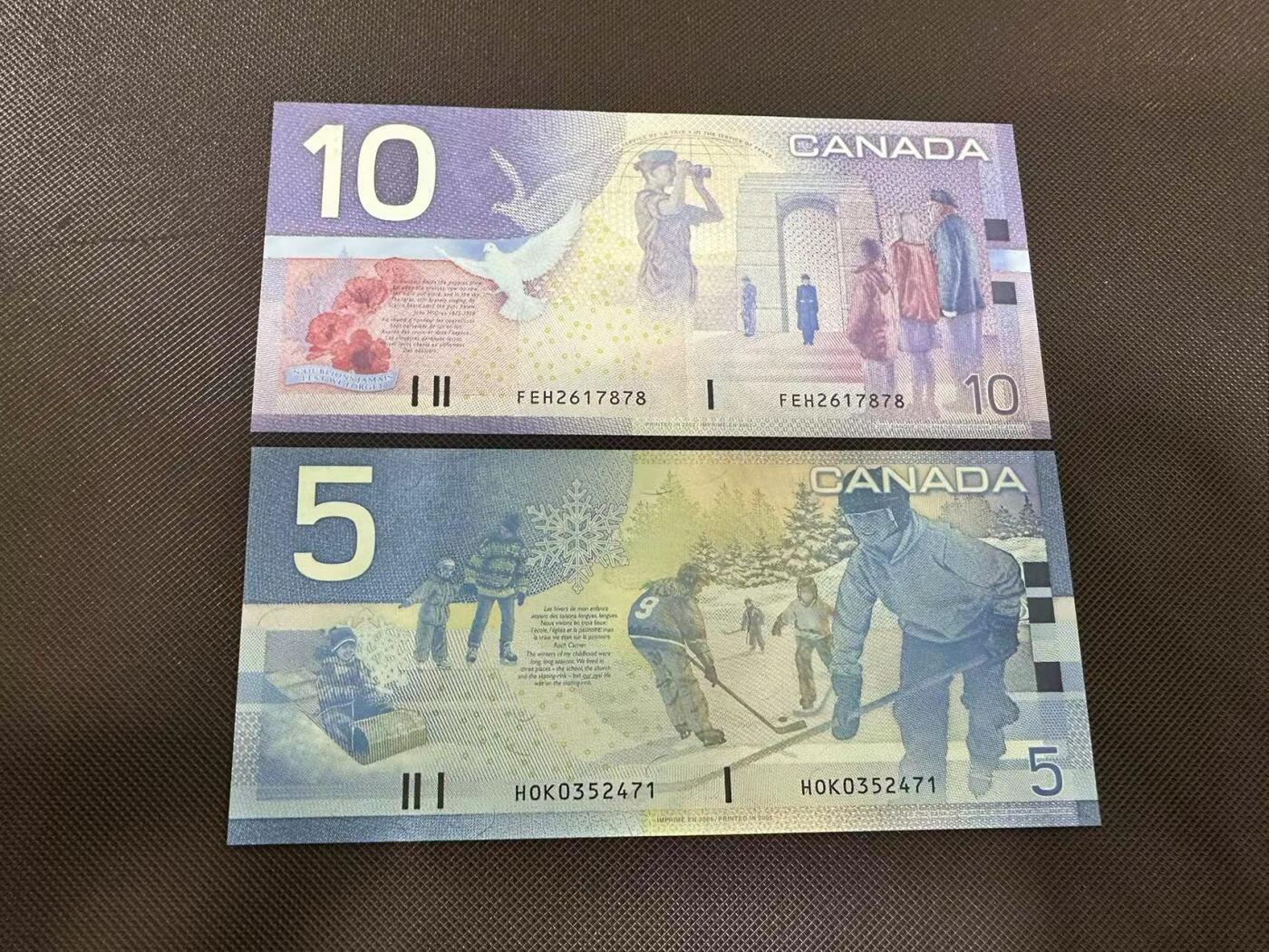 喜羊羊钱币收藏2025第8期(普品场) 加拿大2001年5-10 unc