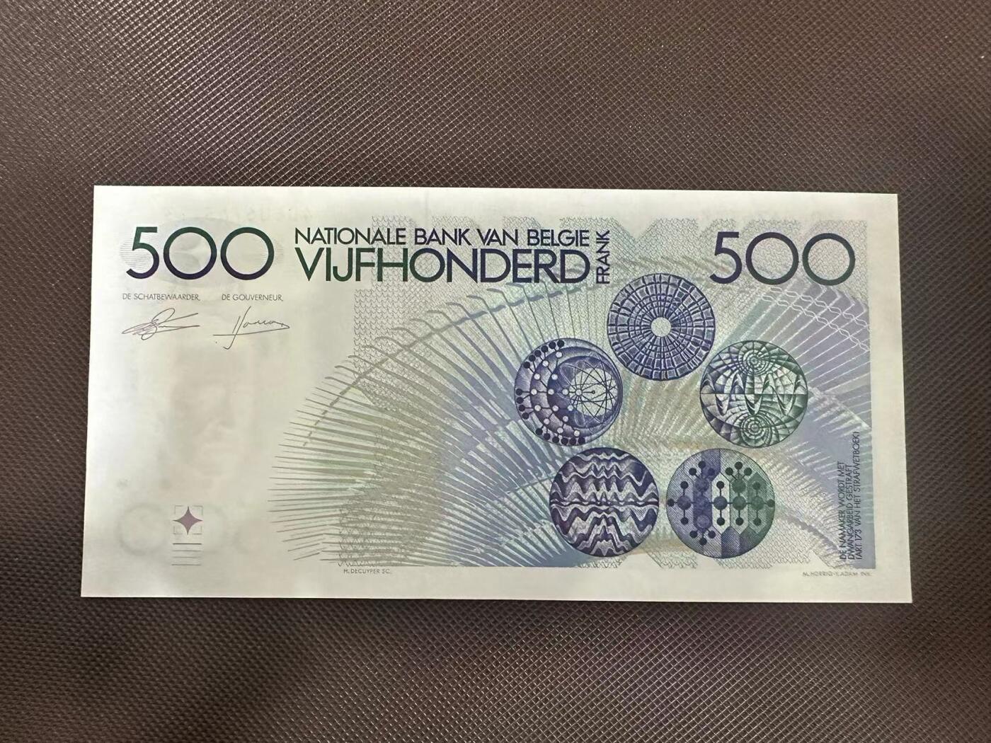 喜羊羊钱币收藏2025第8期(普品场) 比利时500法郎1982年500unc