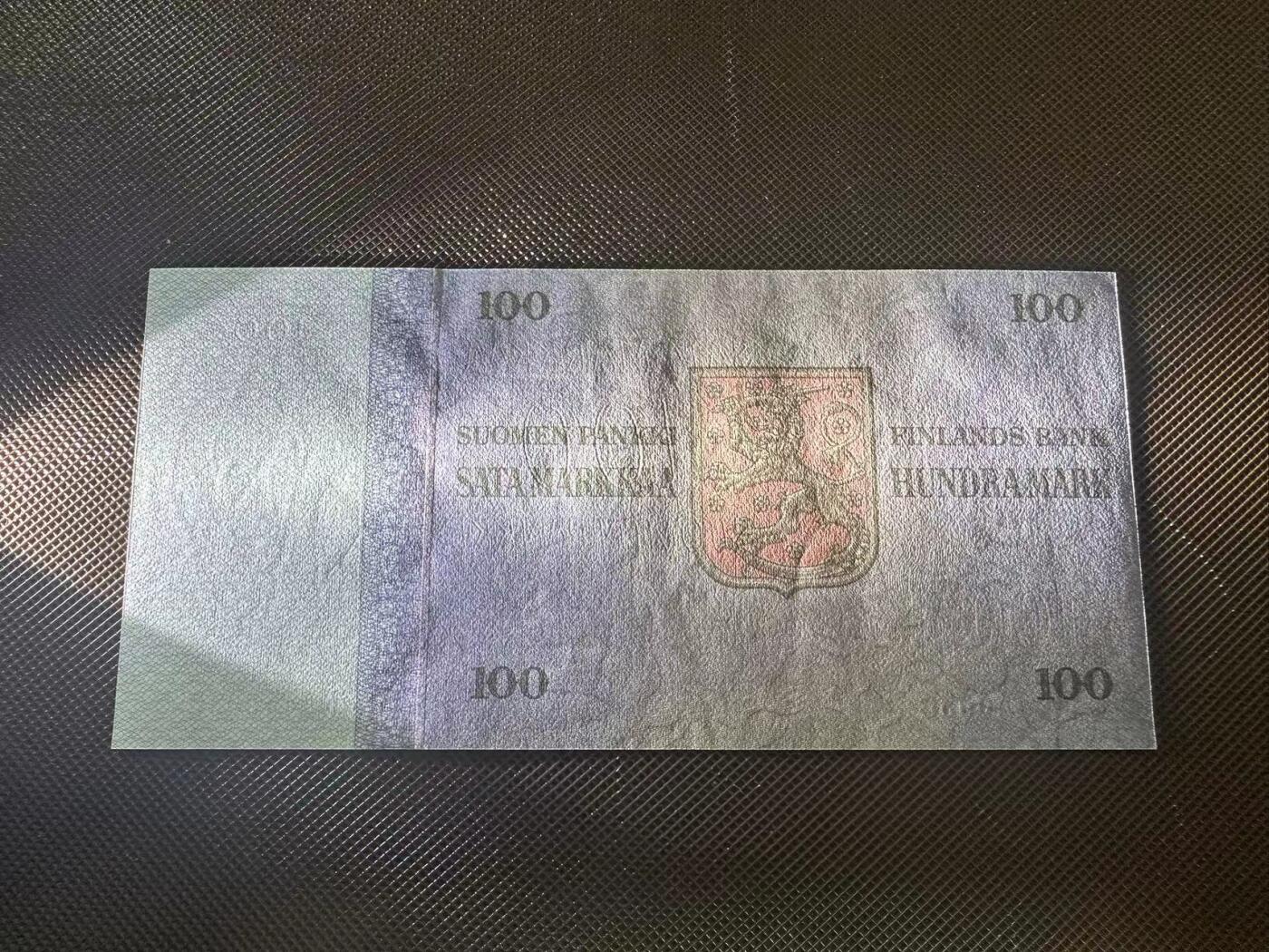 喜羊羊钱币收藏2025第8期(普品场) 芬兰1976年100unc 