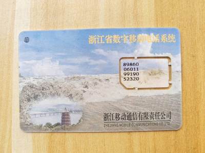 《麦麦卡卡世界》第01期拍卖2025年8月10日晚22:20时延时截拍 - 浙江移动手机SIM卡 99年芯片组卡