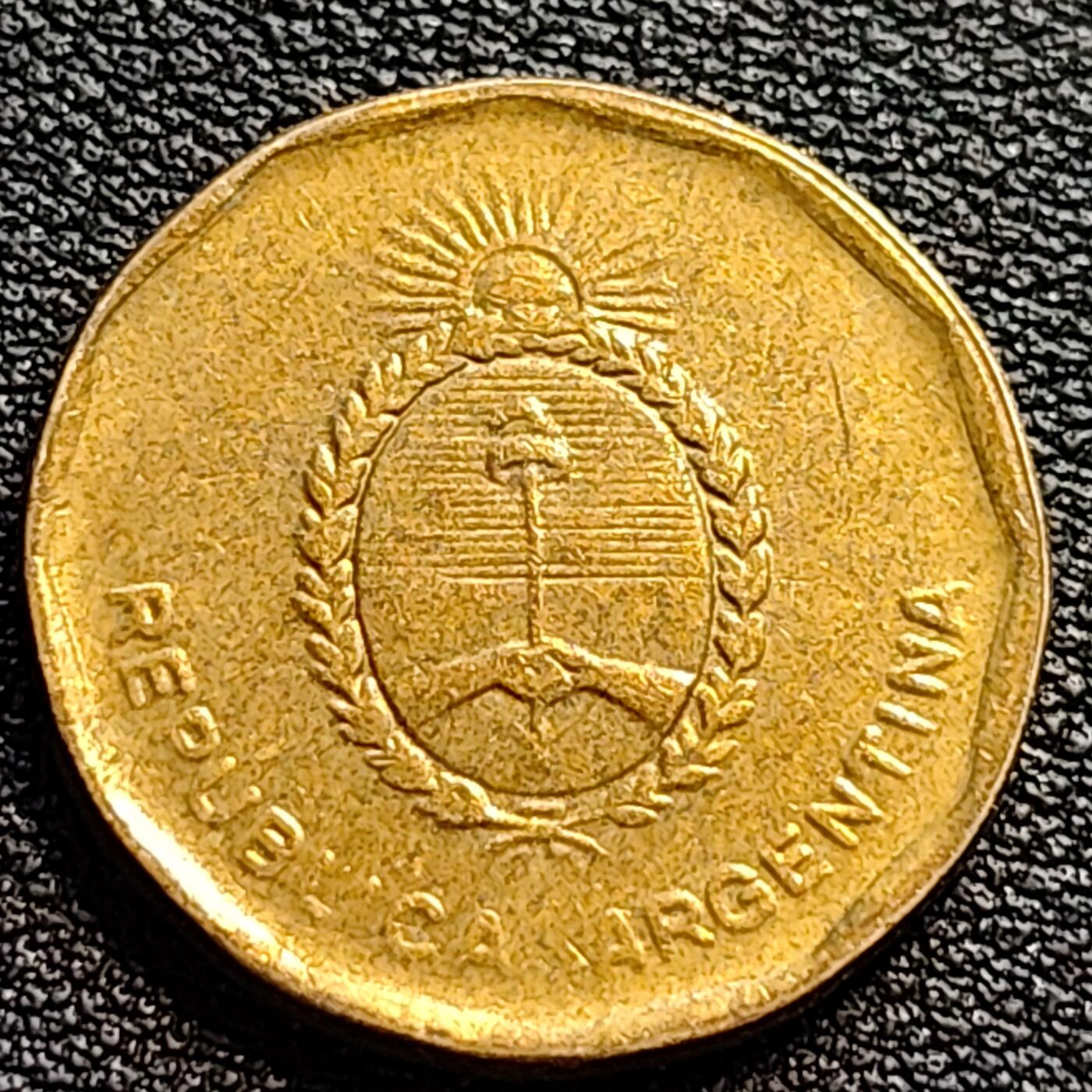 泉币菌-第73场-各国散币场  阿根廷10分-1986年 21.5mm 美洲币
