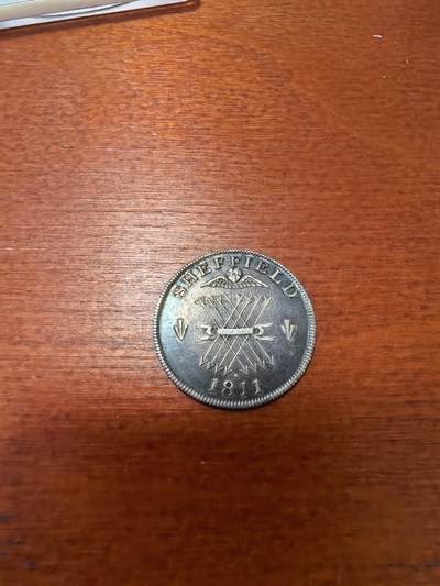 长老汇马年精选第十六场拍卖 - 1811英国谢菲尔德1先令银代币