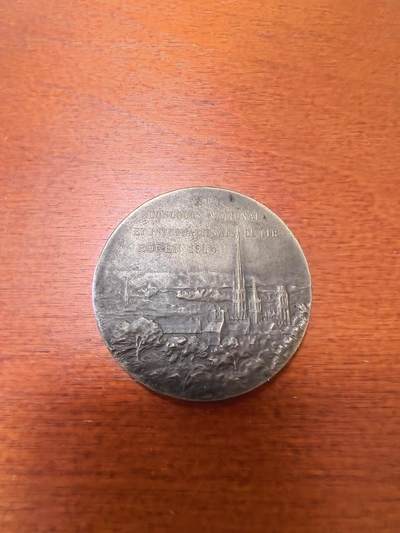 长老汇马年精选第十二场拍卖 - 1914法国鲁昂第21届国际比赛铜章，30克，40MM