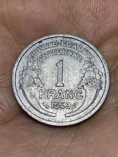 2025年第七十七场(总第一百零三场）外国好品散币(免佣金) - 法国🇫🇷1949年1法郎