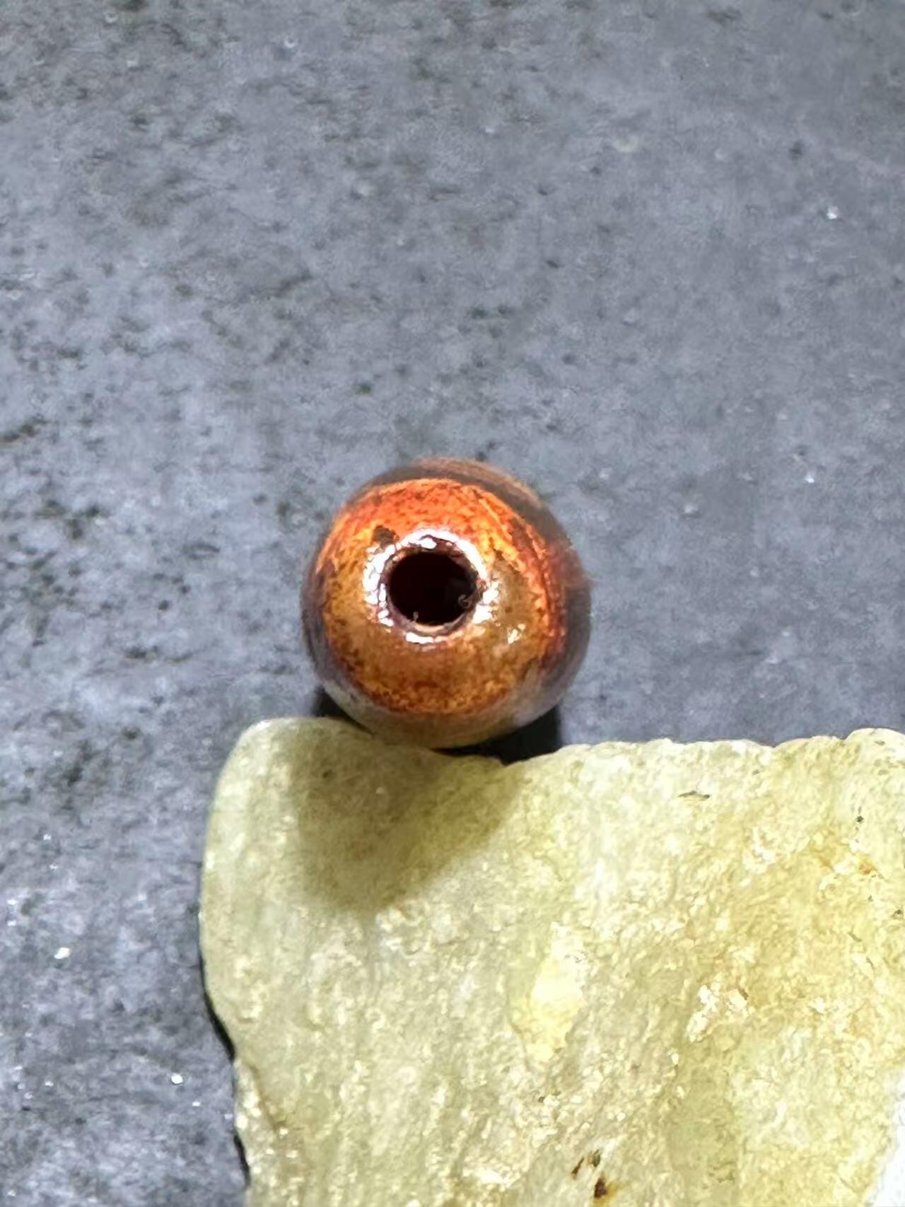 仅此一颗，藏传包浆风化六眼随形天珠一颗，