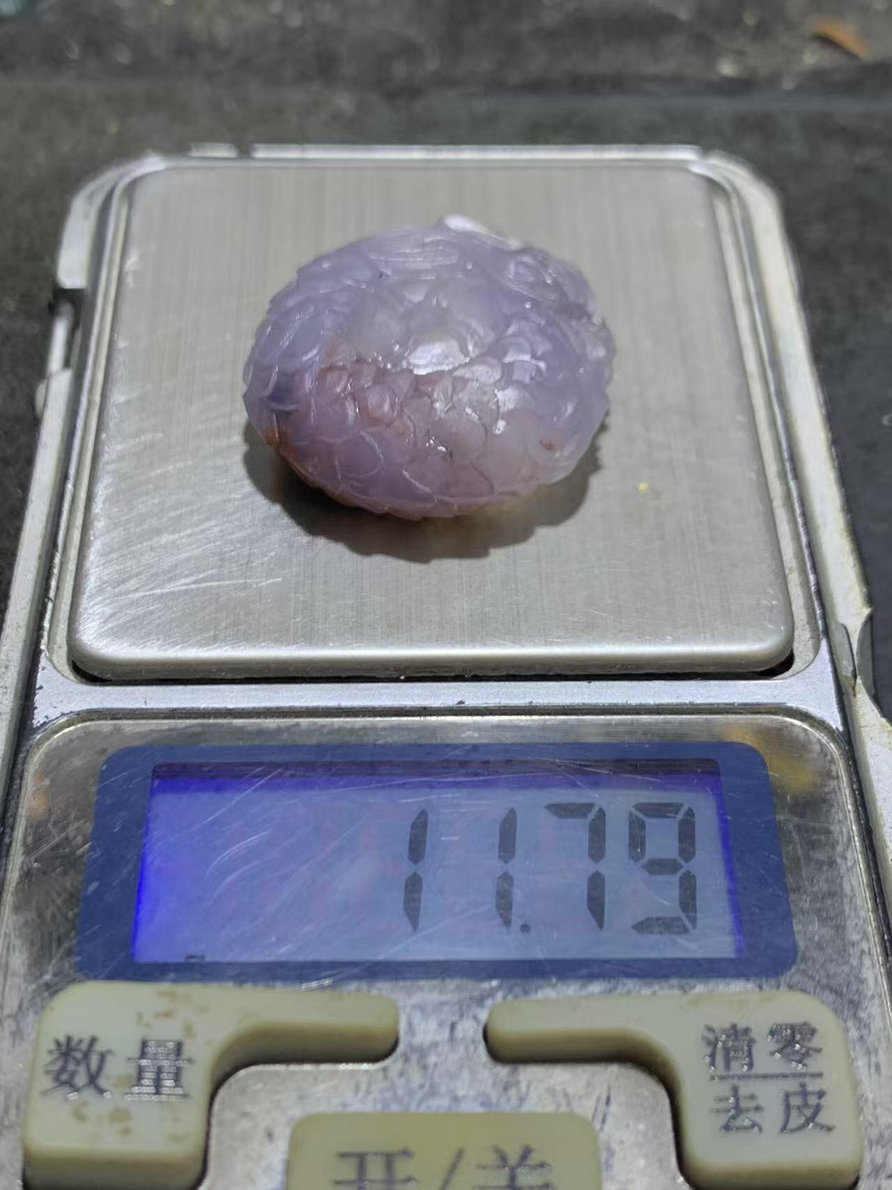 精美亚光高玉化俏色蒙料战国红玛瑙手工雕刻龙扣一个！