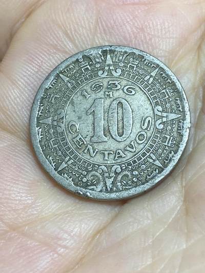 2025年第七十七场(总第一百零三场）外国好品散币(免佣金) - 稀少品种–墨西哥🇲🇽1936年10分(首发年)