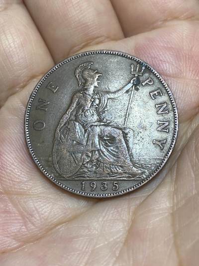 2025年第七十七场(总第一百零三场）外国好品散币(免佣金) - 英国🇬🇧1935年1便士(乔治五世第三版)