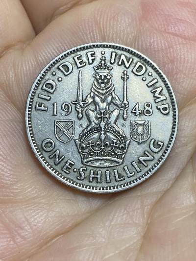 2025年第七十七场(总第一百零三场）外国好品散币(免佣金) - 英国🇬🇧1948年1先令(乔治六世第二版，苏格兰坐狮印度皇帝版，关门年仅发行2年)