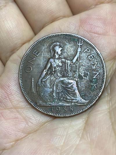 2025年第七十七场(总第一百零三场）外国好品散币(免佣金) - 英国🇬🇧1938年1便士(乔治六世第一版，印度皇帝版)