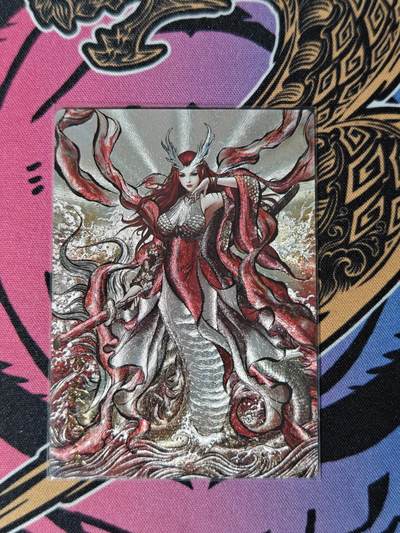 木力欧拍卡 无佣金 第一期 - 武韵红颜(西游礼盒) 画师:张建东 万圣公主 妖形 折光粗闪 限编裸卡 004/036