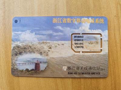 《麦麦卡卡世界》第01期拍卖2025年8月10日晚22:20时延时截拍 - 浙江移动手机SIM卡 96年芯片组卡
