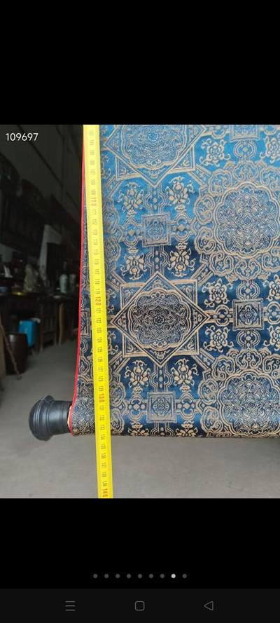 刺绣挂屏 老唐卡 画心五方财神 完整全品 - 刺绣挂屏 老唐卡 画心五方财神 完整全品