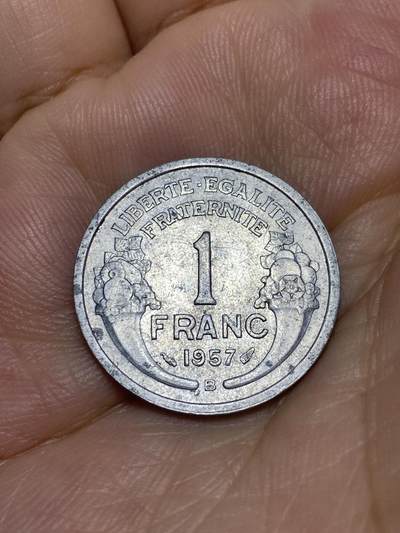 2025年第七十七场(总第一百零三场）外国好品散币(免佣金) - 法国🇫🇷1957年1法郎(B标，博蒙莱罗热造)