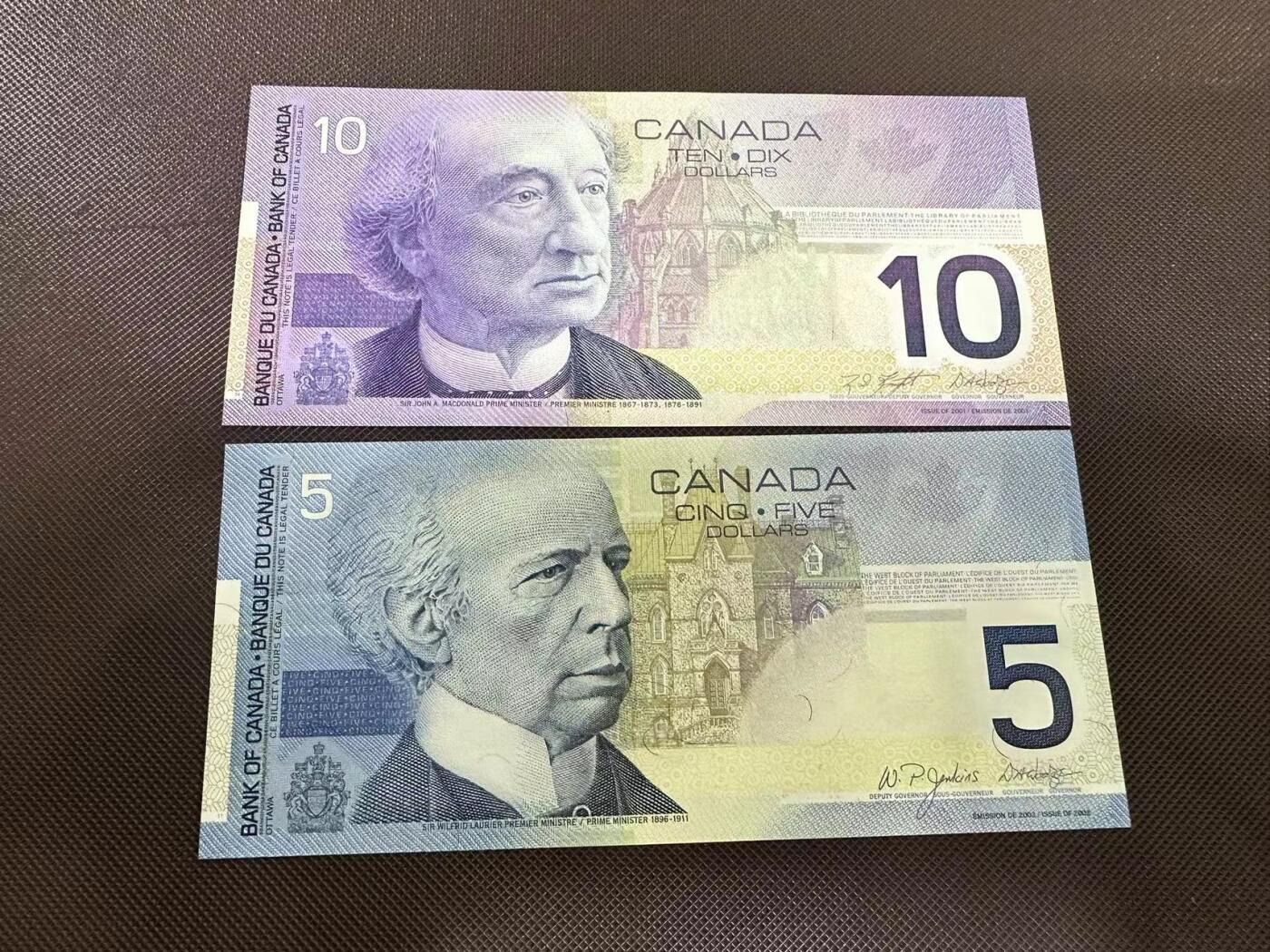 喜羊羊钱币收藏2025第8期(普品场) 加拿大2001年5-10 unc