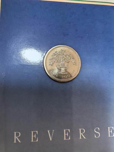长老汇蛇年精选第三十四场拍卖 - 1987英国1英镑铜镍币卡装