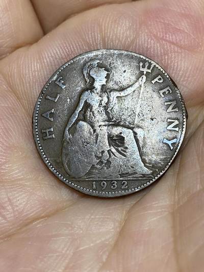 2025年第七十七场(总第一百零三场）外国好品散币(免佣金) - 英国🇬🇧1932年半便士(乔治五世第三版)