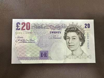 喜羊羊钱币收藏2025第8期(普品场) - 英国2004年20镑unc