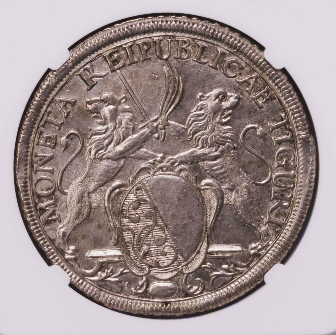 NGC-AUD 1743瑞士苏黎世景观泰勒银币 极少见的双狮版本