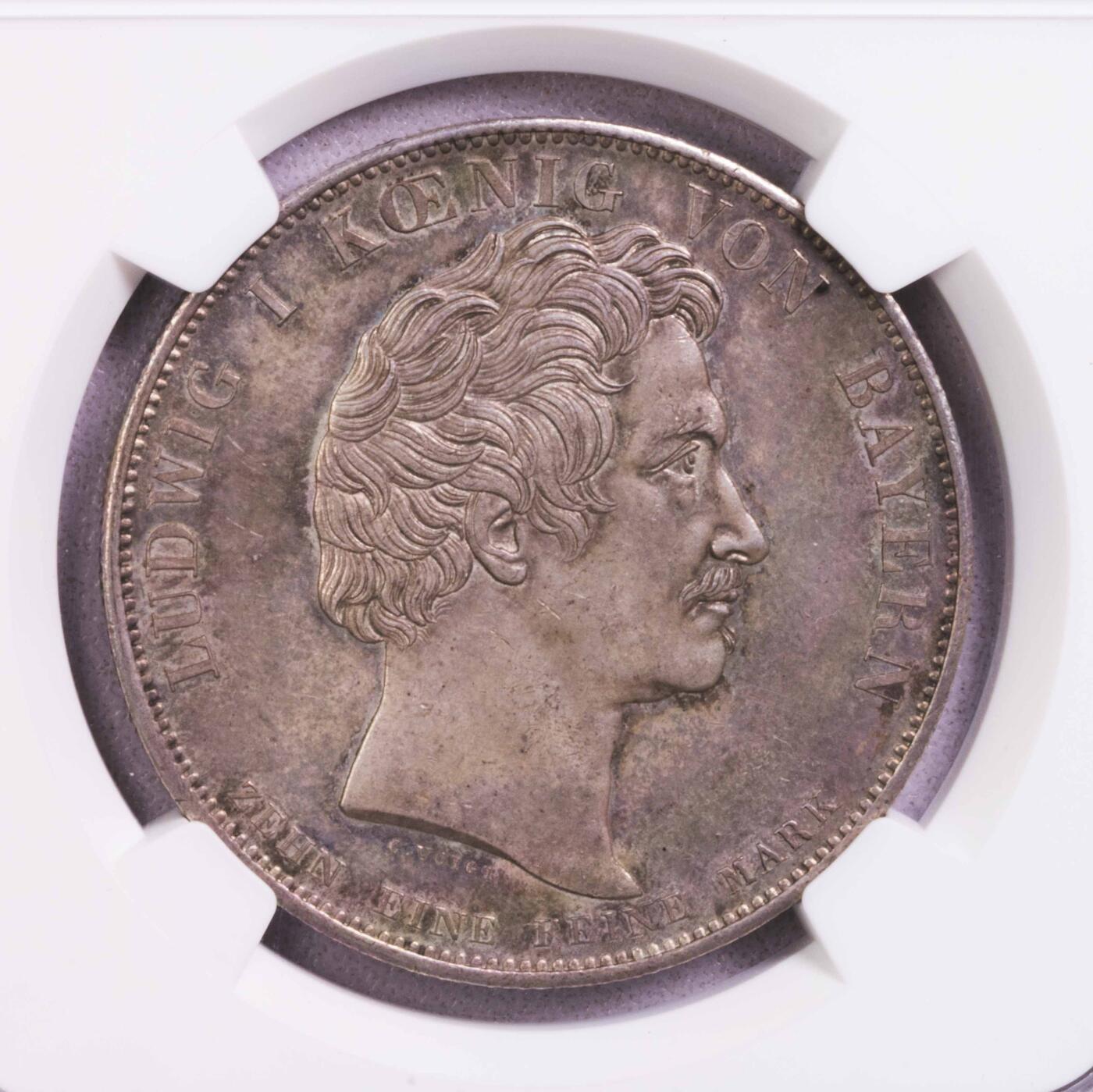 NGC-MS62 1835德国巴伐利亚纪念泰勒大银币 