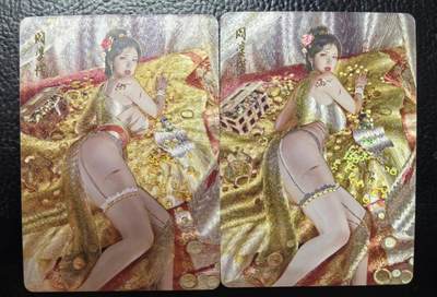 含泪再出坑！上期有老板拍下未付款，重新上拍！！！ - 燎原刷子阎婆惜幻彩折光1对