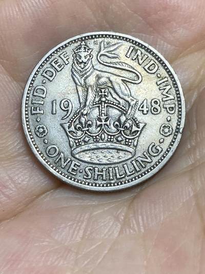 2025年第七十七场(总第一百零三场）外国好品散币(免佣金) - 英国🇬🇧1948年1先令(乔治六世第二版，英格兰站狮印度皇帝版，关门年仅发行2年)