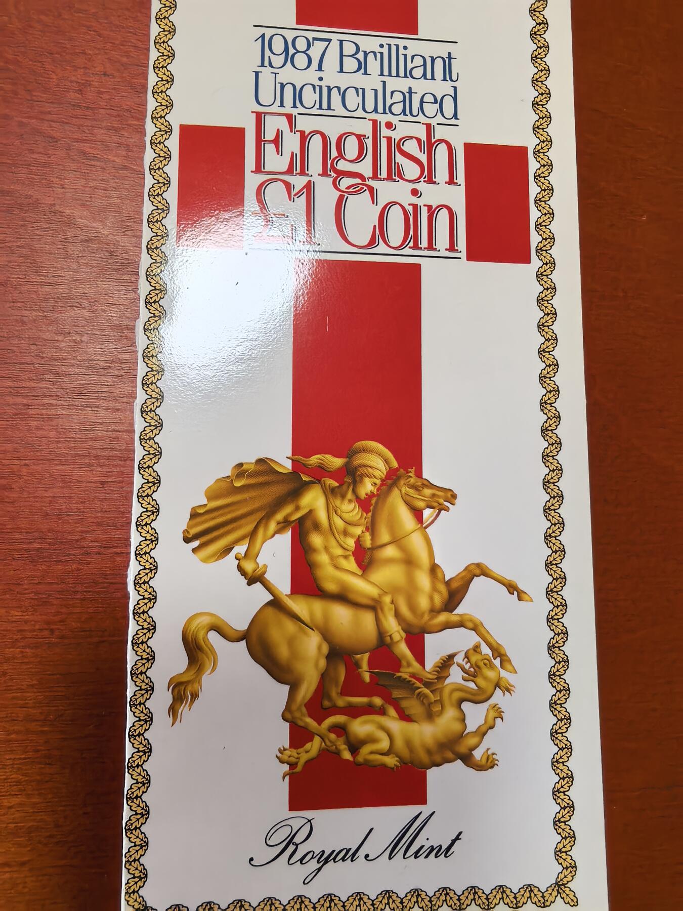 长老汇蛇年精选第三十四场拍卖 1987英国1英镑铜镍币卡装