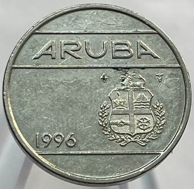 神仙姐姐-中外币专场21 - 1996年荷属阿鲁巴25分