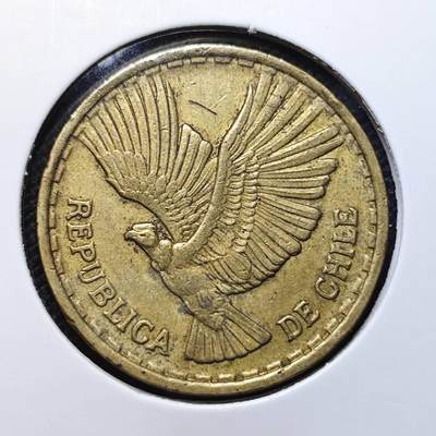 KK钱币收藏小铺 第317期 2月预留时间 周末发货 -  1970智利10分飞鹰铜币