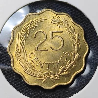 KK钱币收藏小铺 第317期 2月预留时间 周末发货 - 巴拉圭25分铜币好品 