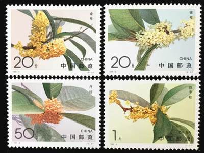 听雨轩邮票套票专场(全品 保真 可寄信)一 - 1995-6 桂花一套四枚。