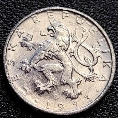 泉币菌-第76场-各国散币场 - 捷克50赫勒铝币 19mm 