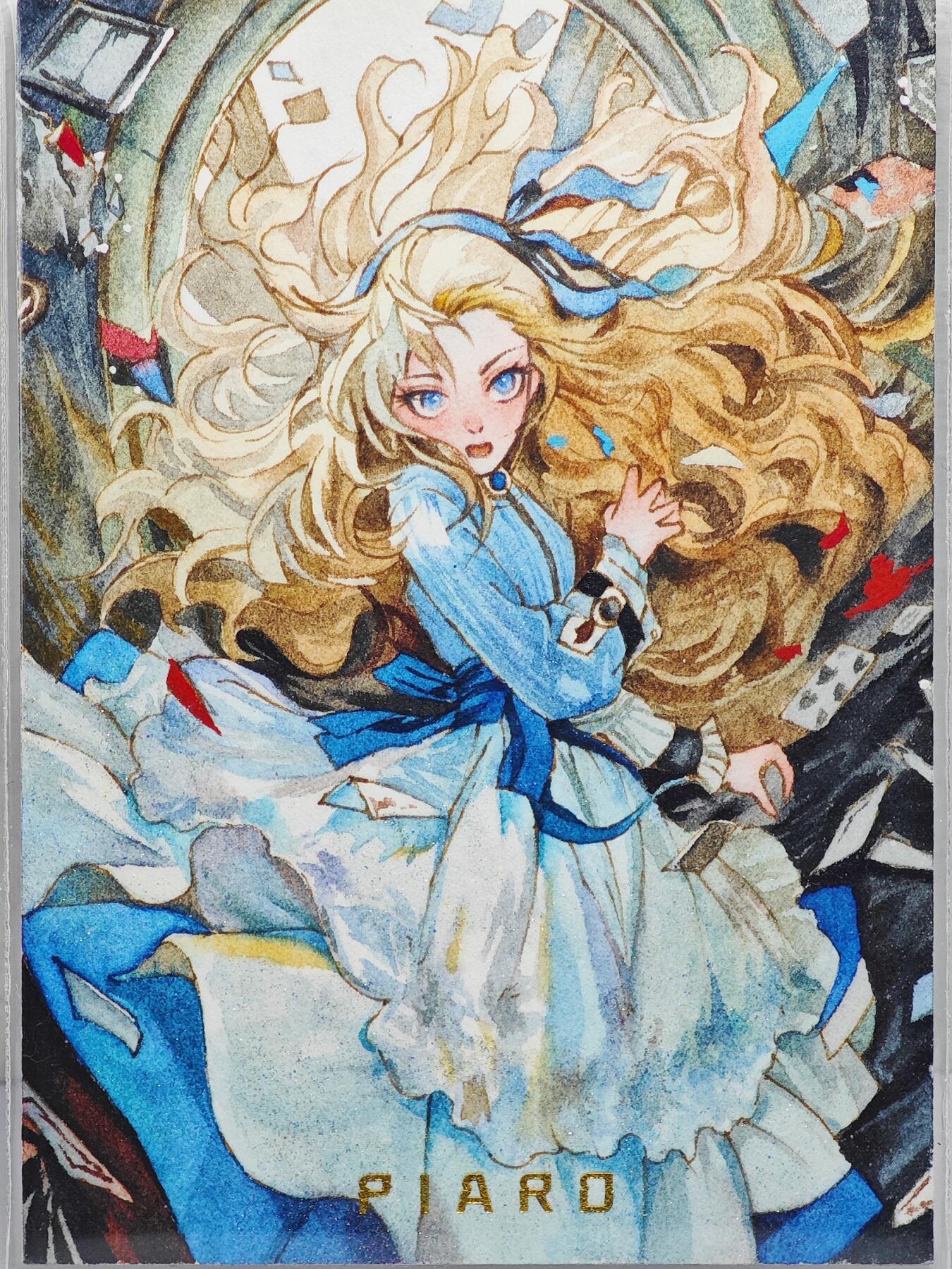 白泽拍卖卡牌手绘专场第22期中福卡展专场(离离暑云散，袅袅凉风起)