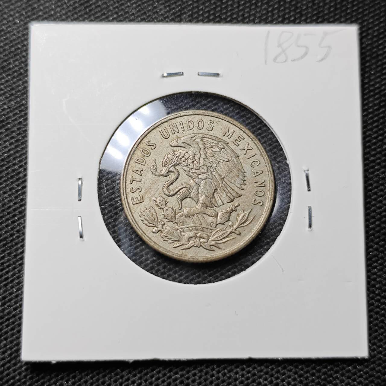 KK钱币收藏小铺 第318期 2月预留时间 周末发货  1964墨西哥25分