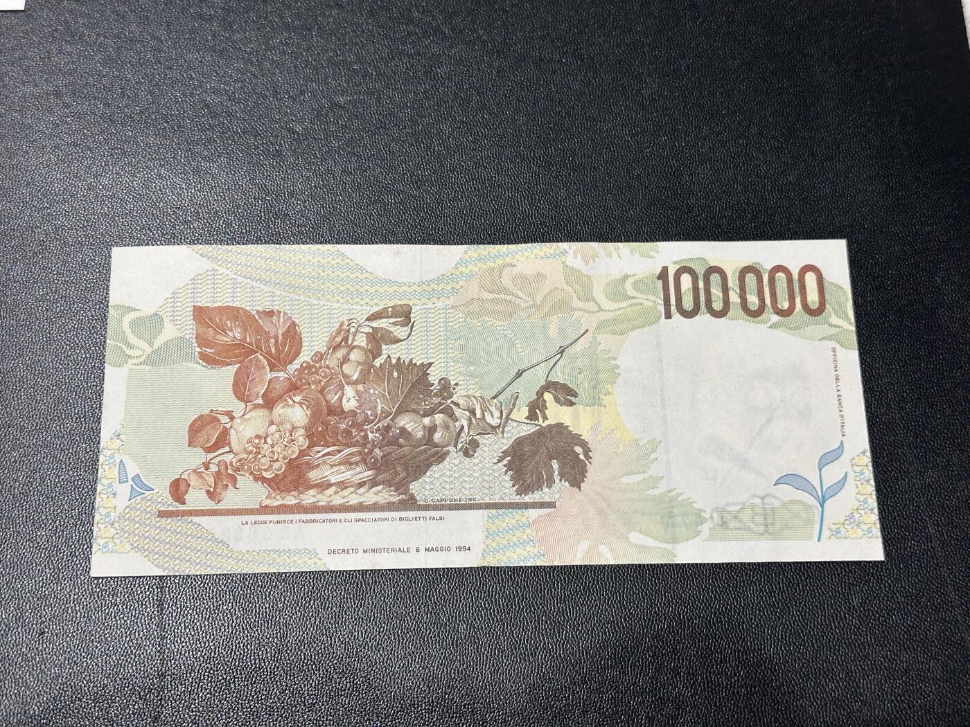 《外钞收藏家》第五百五十五期（本期有精品评级币、丰富裸币套币）（本平台长期征集拍品、欢迎藏友们联系合作） 意大利1983年初版10万里拉（全程无47） AU品相