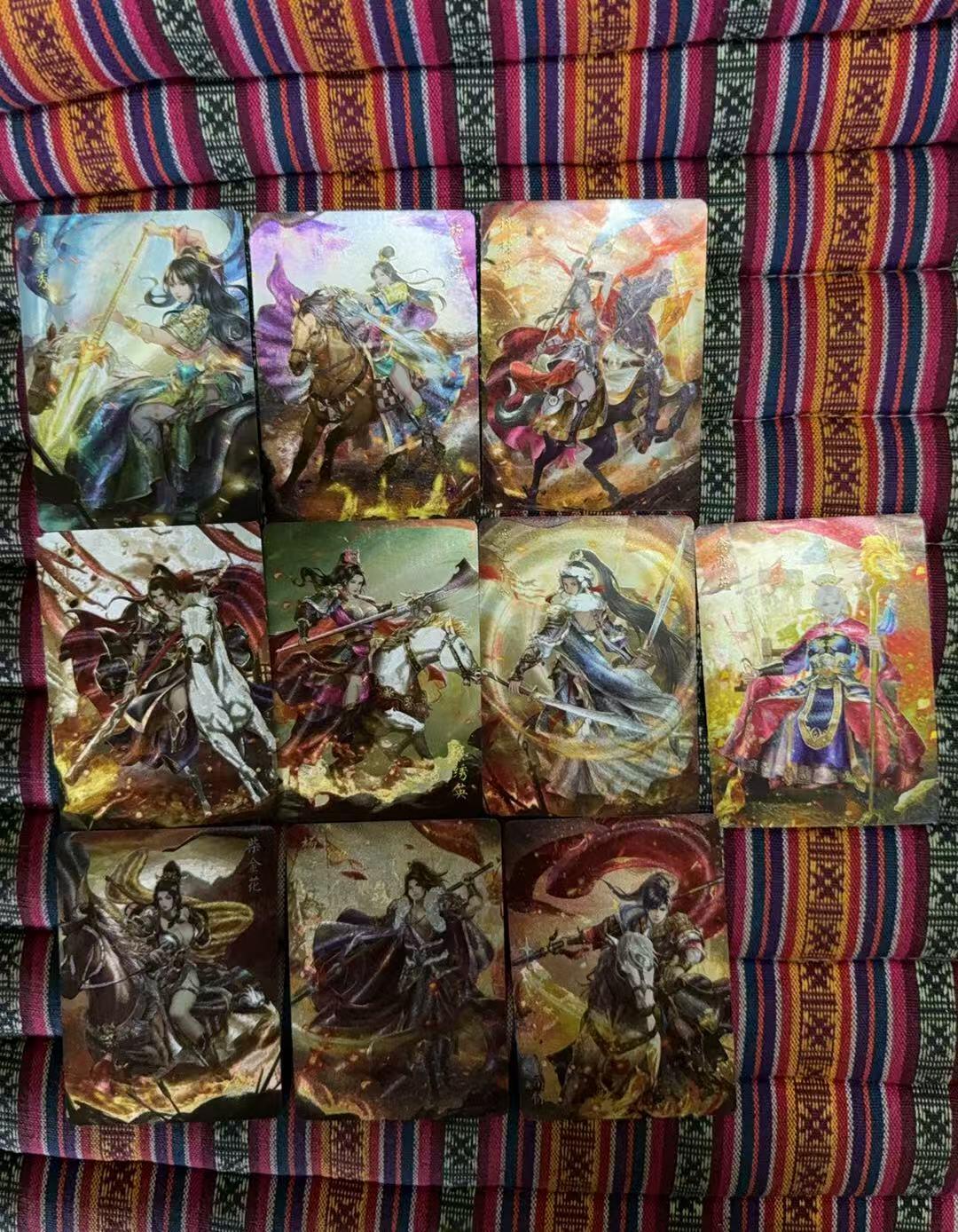 光影卡牌第19期，各家亲签，各家套卡，持续收拍品 燎原杨门女将粗闪19张